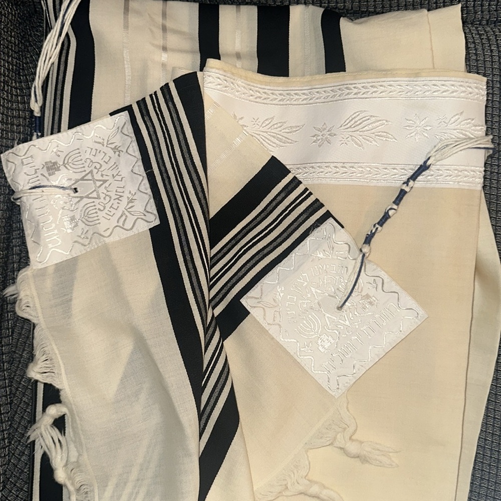 Vintage Tallit & Bag from Jerusalem, made in Israel